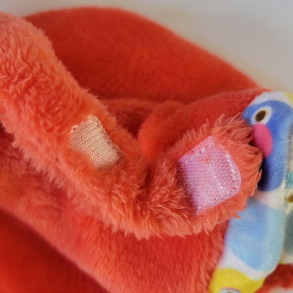 Lot 2 Sesame Street Plush Loveys Blue Cookie Monster Red Elmo Security Blanket - Picture 12 of 15